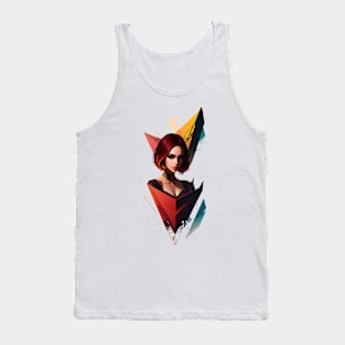 Abstract red woman Tank Top